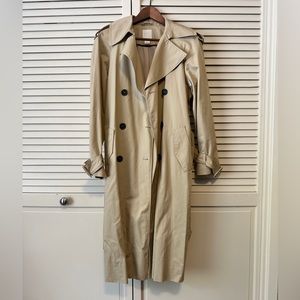 H&M classic cotton linen Trench coat